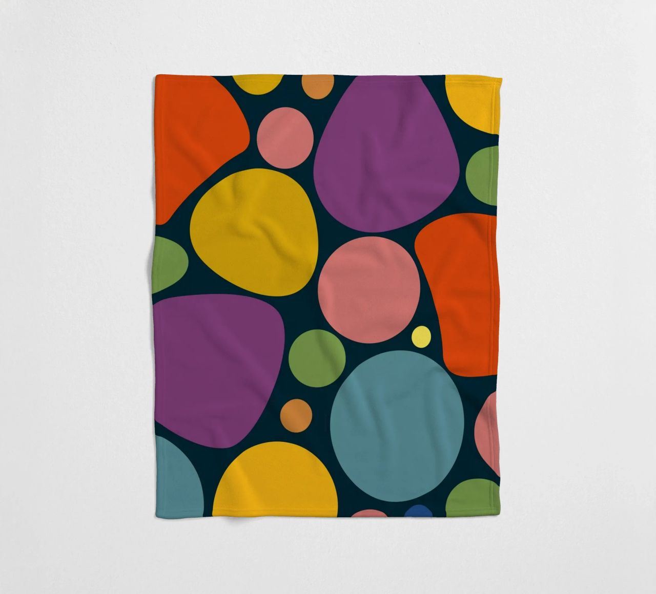 Mid-century Pop-Art Inspired Abstract Pattern coperta in pile da good-vibes