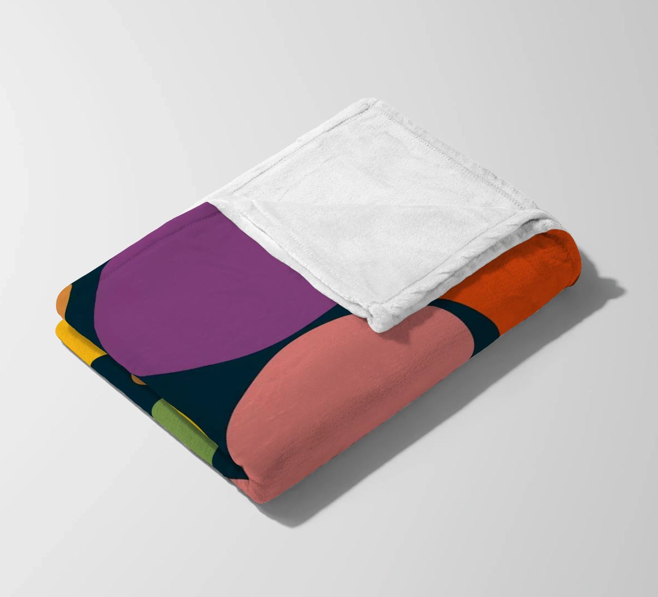 Mid-century Pop-Art Inspired Abstract Pattern coperta in pile da good-vibes