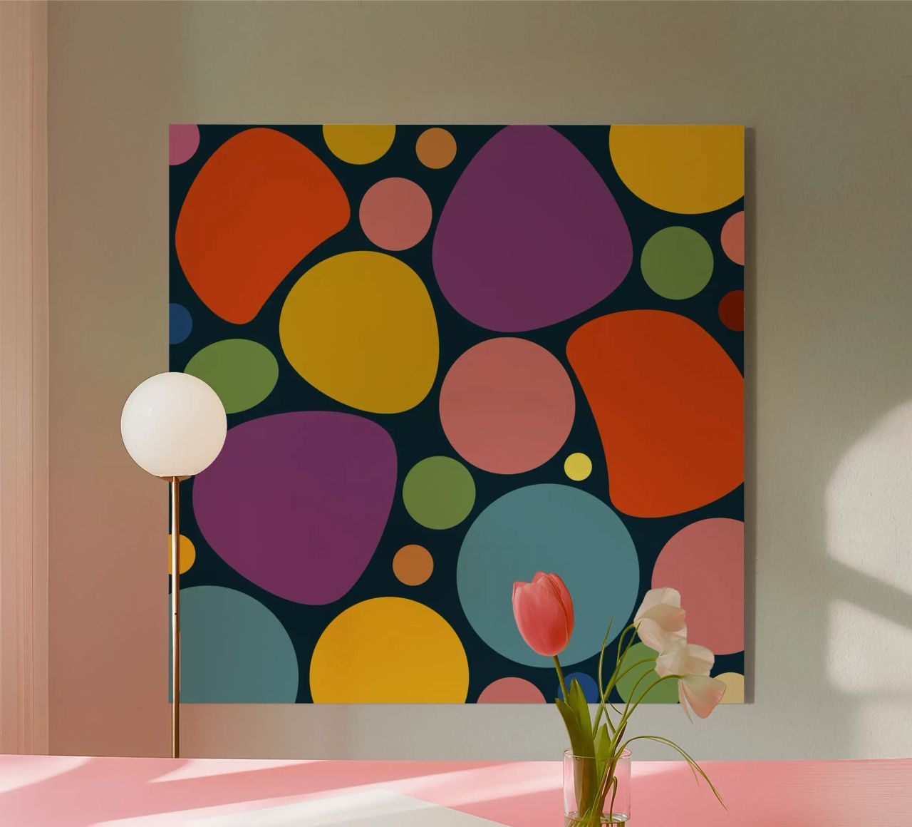 Mid-century Pop-Art Inspired Abstract Pattern plexiglass da good-vibes