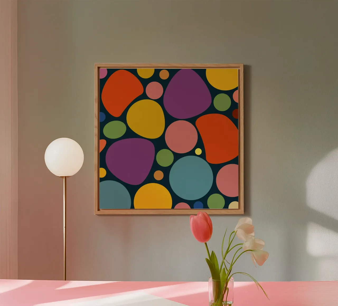Mid-century Pop-Art Inspired Abstract Pattern pannello forex da good-vibes