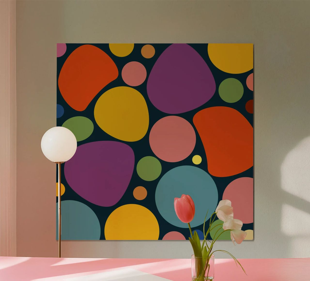 Mid-century Pop-Art Inspired Abstract Pattern carta hahnemühle da good-vibes