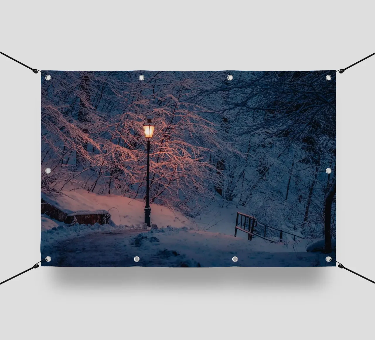 Lanterna notturna invernale telo in pvc da Marcel Bisig