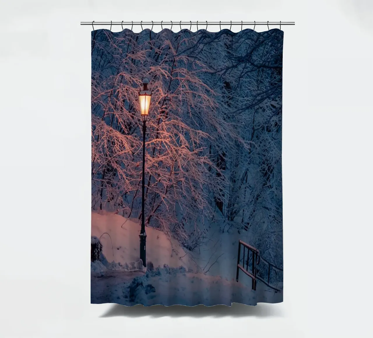 Lanterne Nuit d'hiver rideau de douche de Marcel Bisig