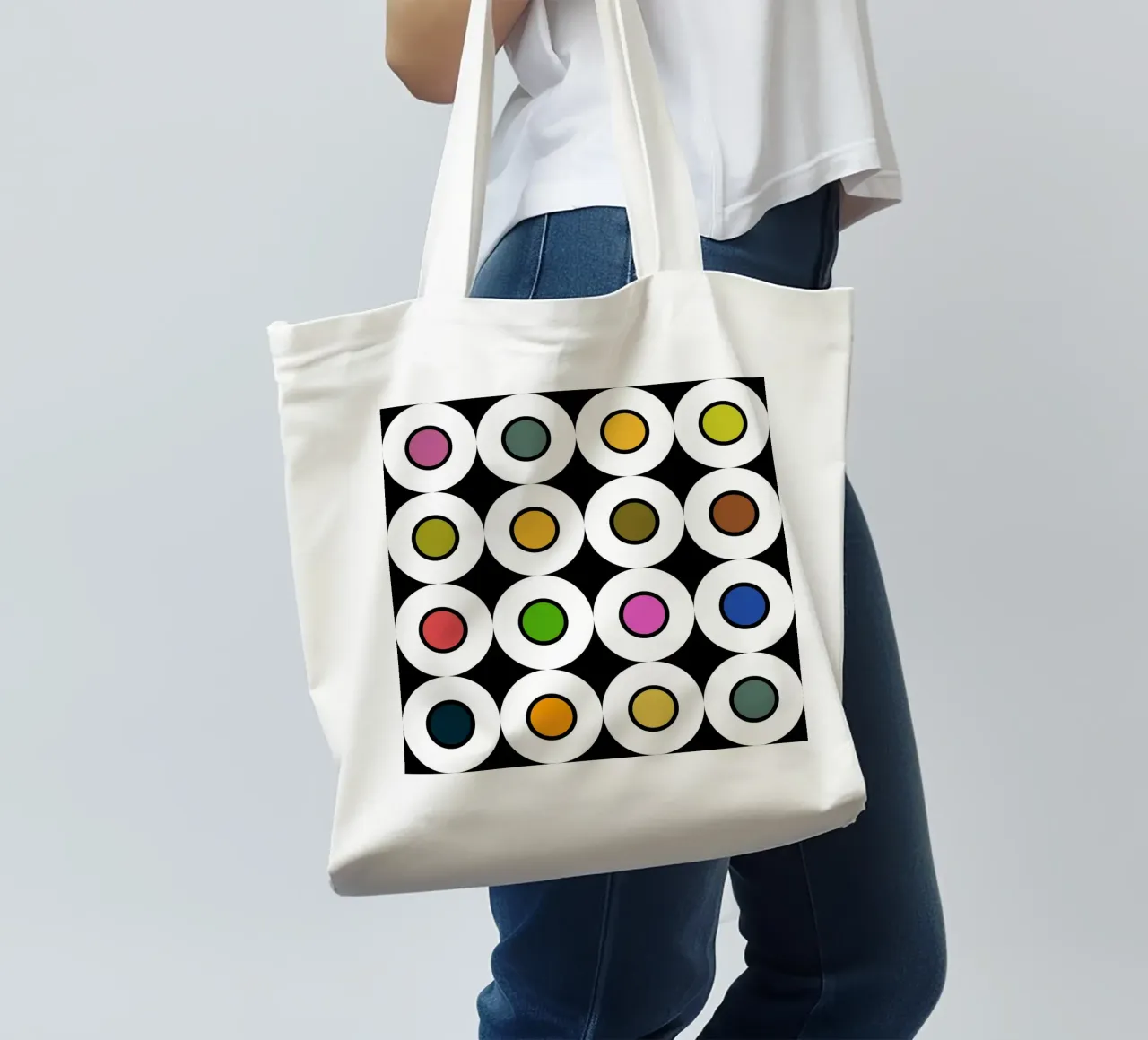 Retro 1960s Inspired Pattern borsa in juta da good-vibes