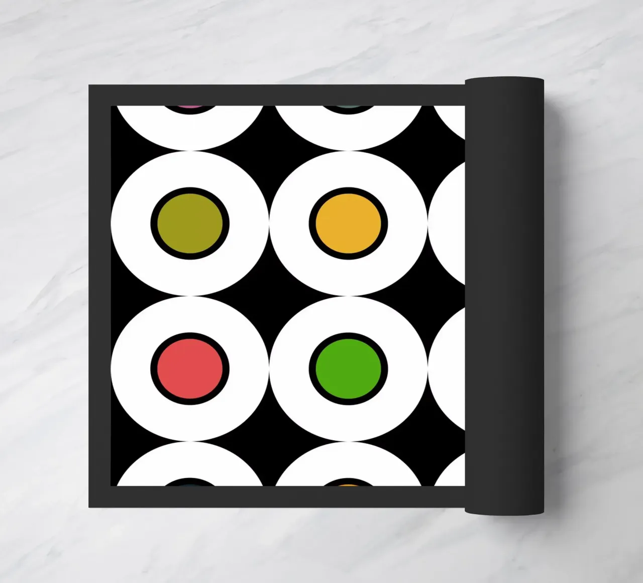 Retro 1960s Inspired Pattern doormat by good-vibes