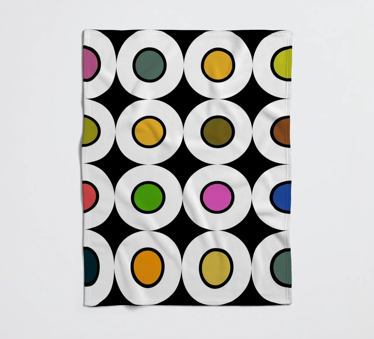 Retro 1960s Inspired Pattern manta de franela de good-vibes