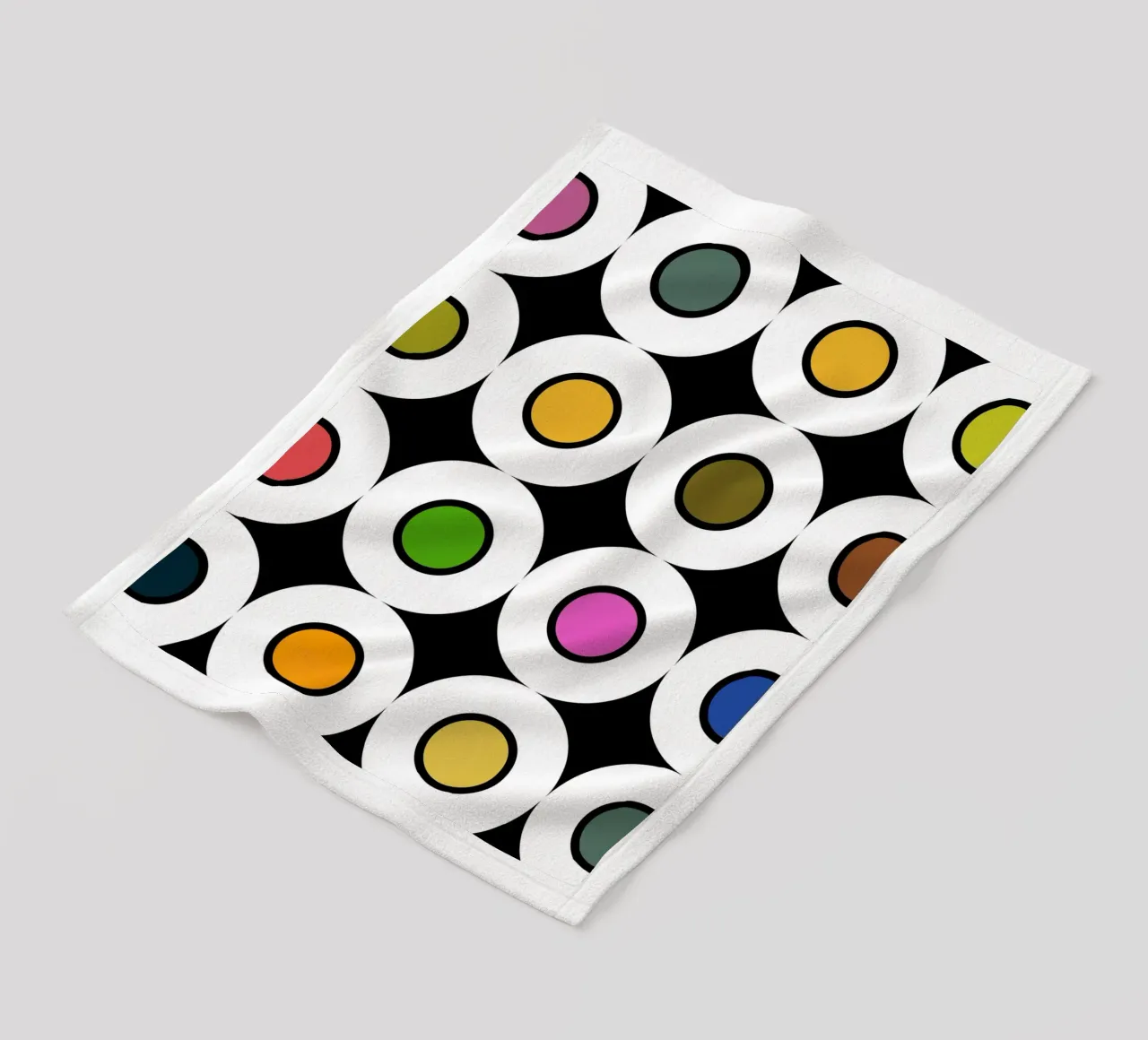 Retro 1960s Inspired Pattern manta de franela de good-vibes