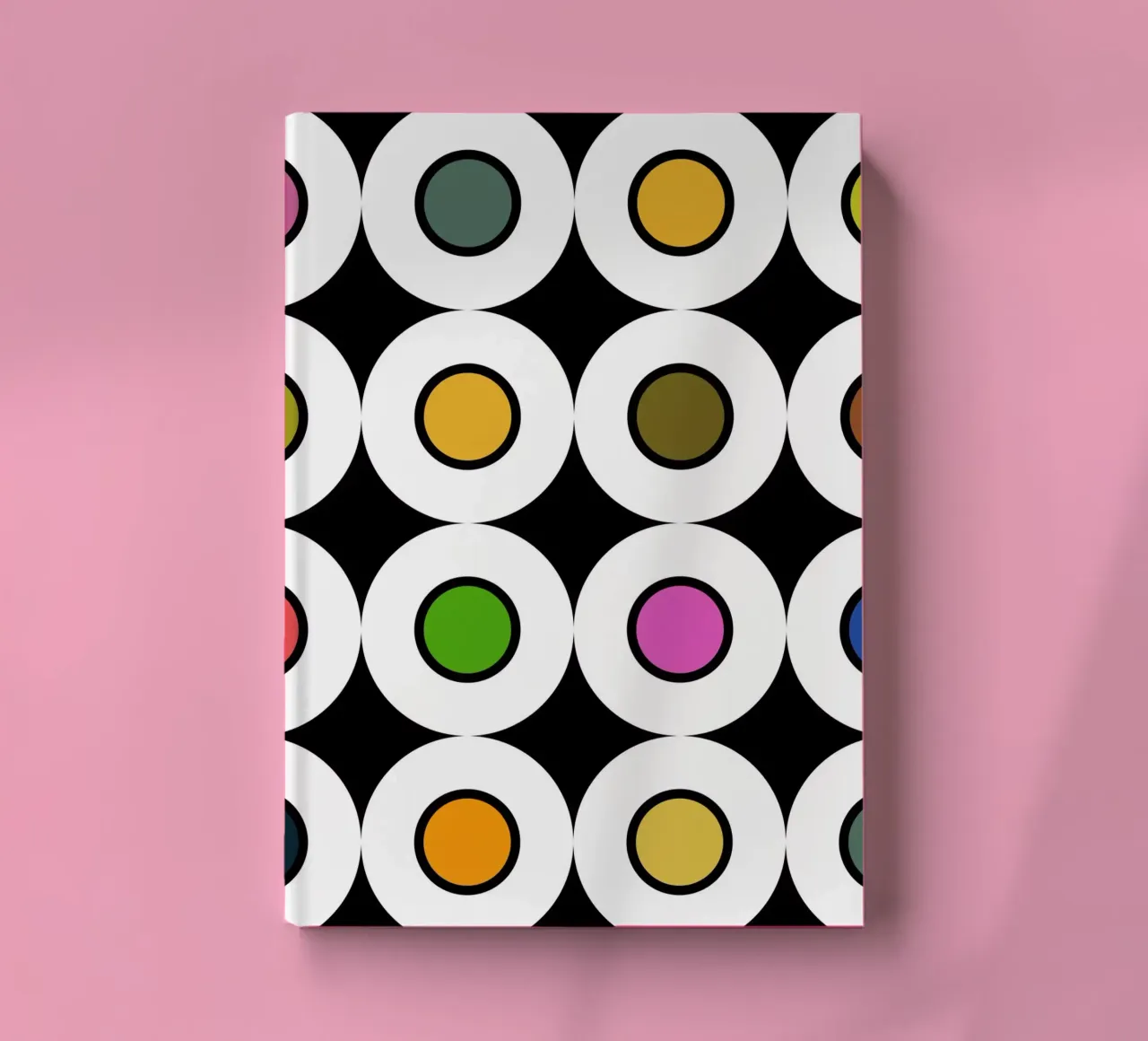 Retro 1960s Inspired Pattern notebook by good-vibes