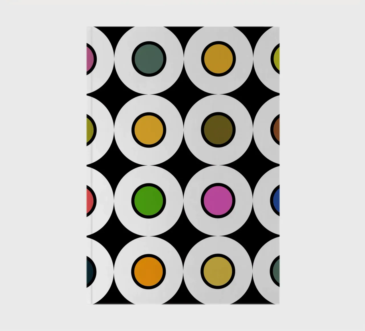 Retro 1960s Inspired Pattern notebook by good-vibes