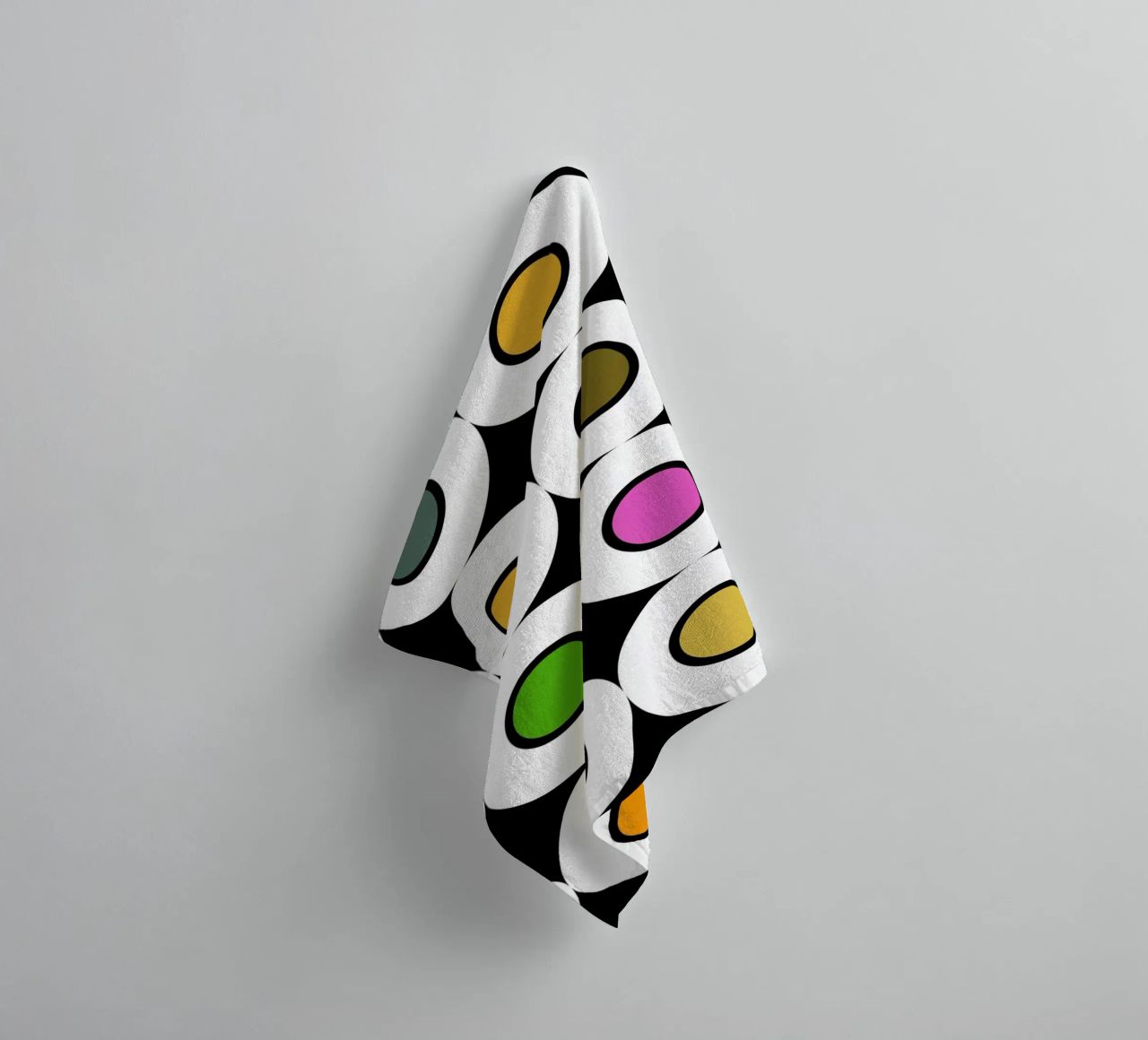 Retro 1960s Inspired Pattern asciugamano da bagno da good-vibes