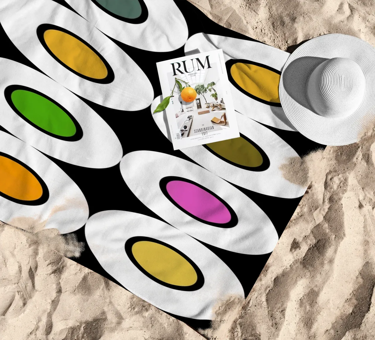 Retro 1960s Inspired Pattern telo mare da good-vibes