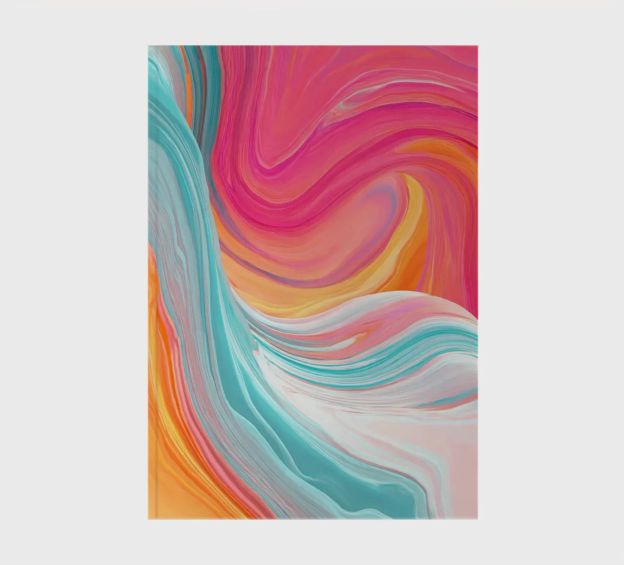 Vivid Motion Abstract Color Waves notebook by StudioVO