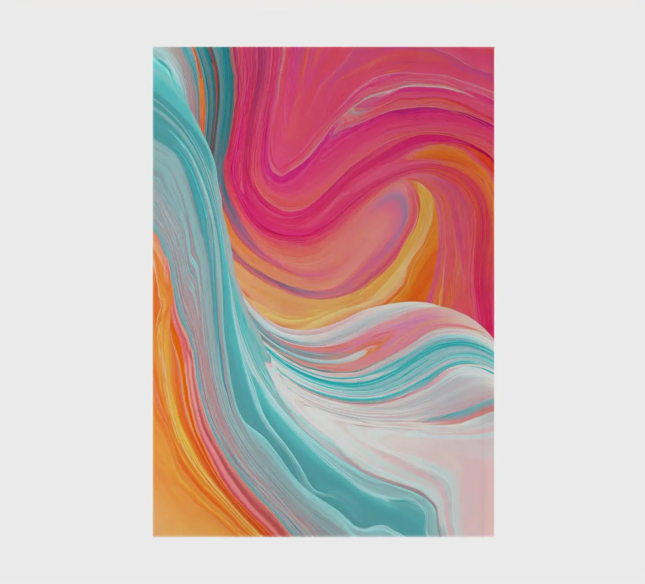 Vivid Motion Abstract Color Waves notebook by StudioVO