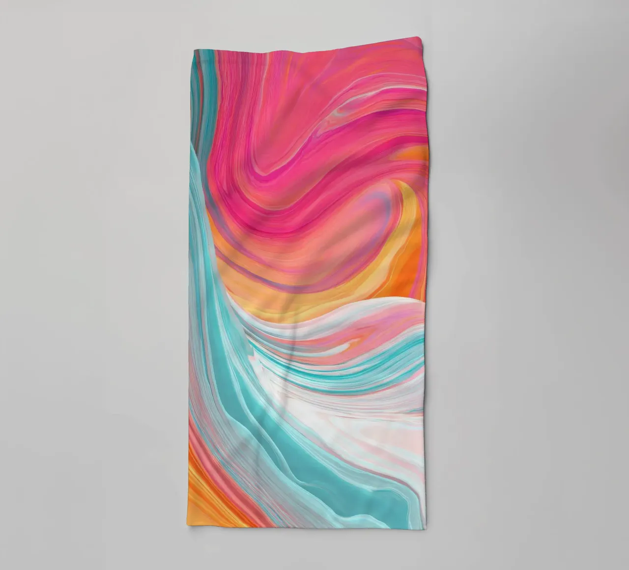 Vivid Motion Abstract Color Waves towel by StudioVO