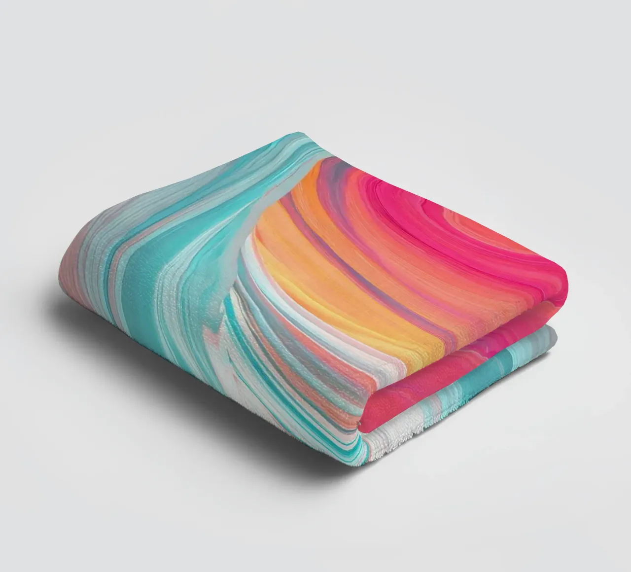 Vivid Motion Abstract Color Waves towel by StudioVO