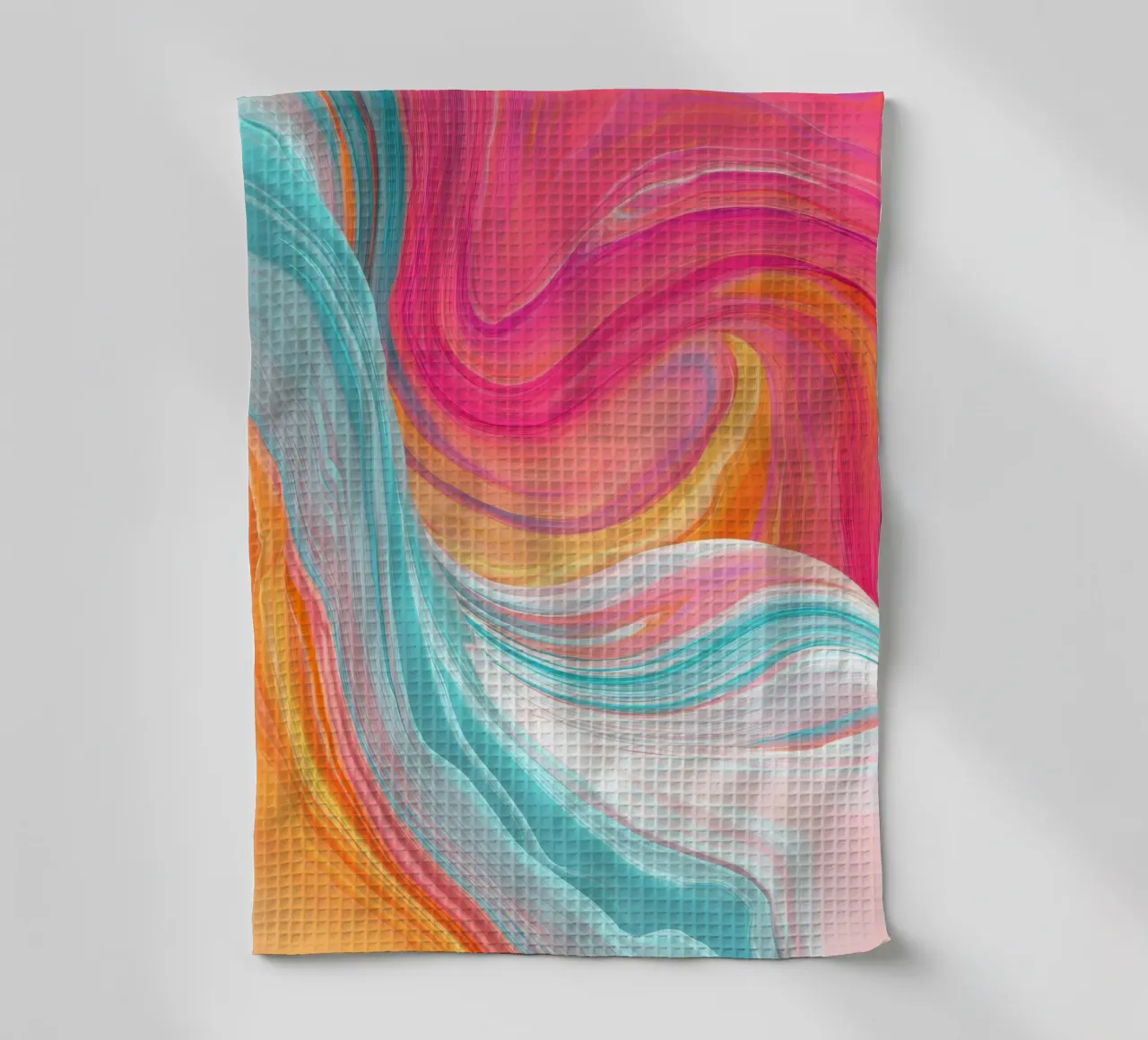 Vivid Motion Abstract Color Waves torchon de StudioVO