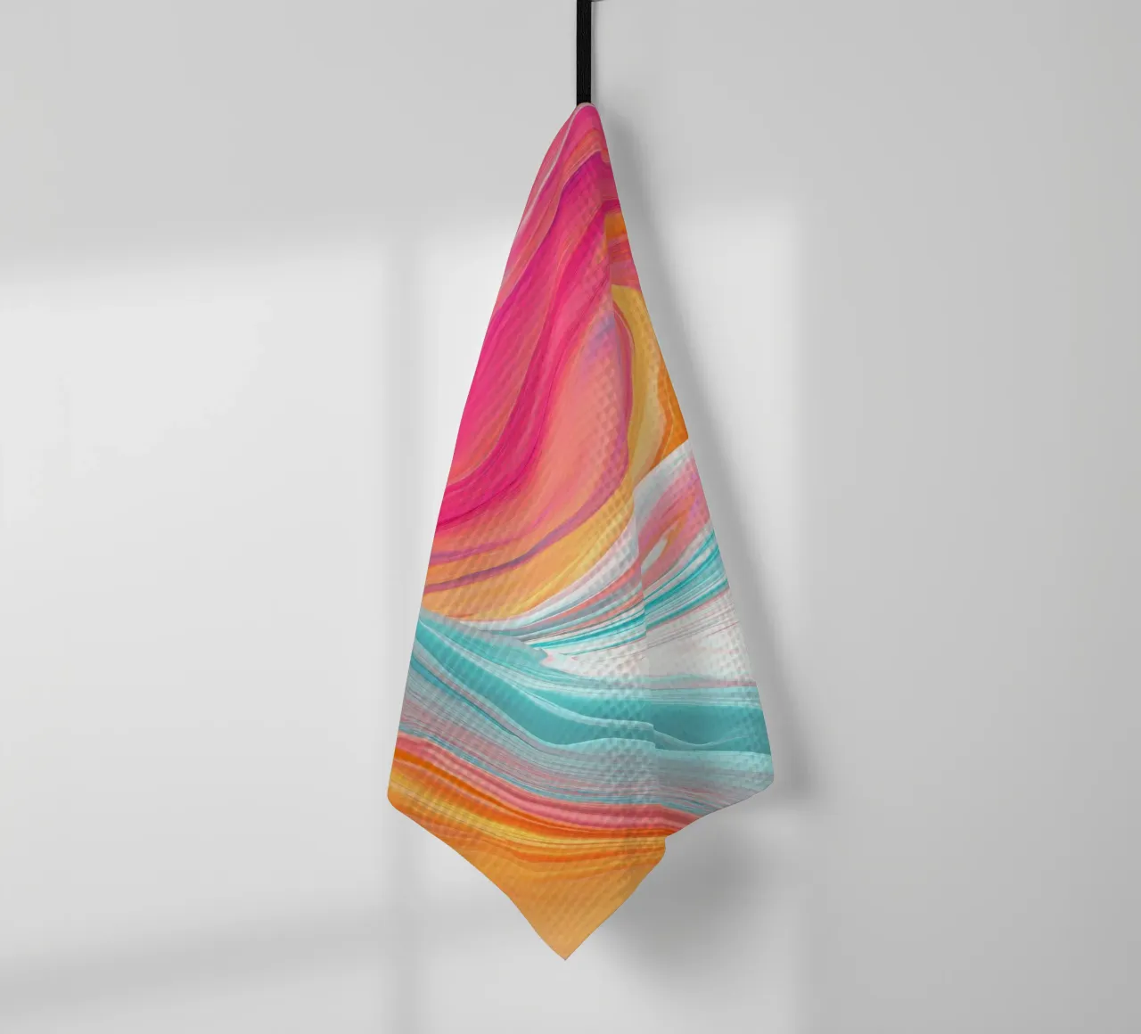 Vivid Motion Abstract Color Waves torchon de StudioVO