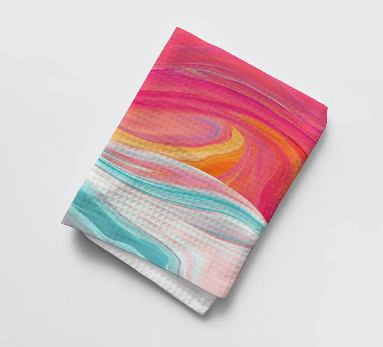 Vivid Motion Abstract Color Waves torchon de StudioVO