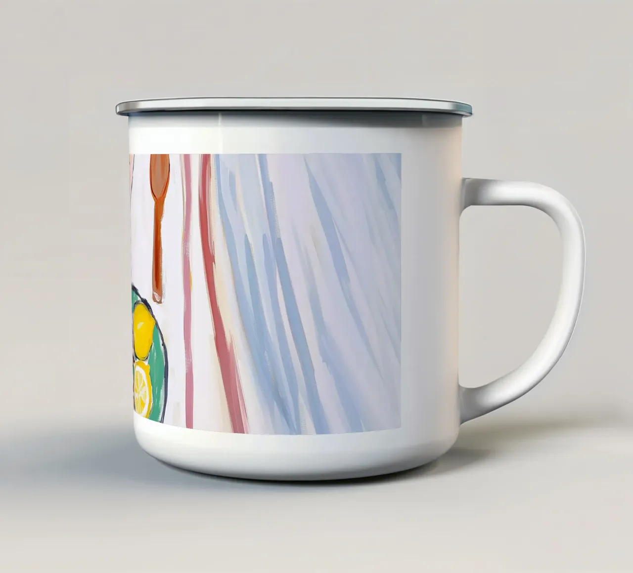 Seaside Feast tazza in smalto da BALIKA HOMES ART