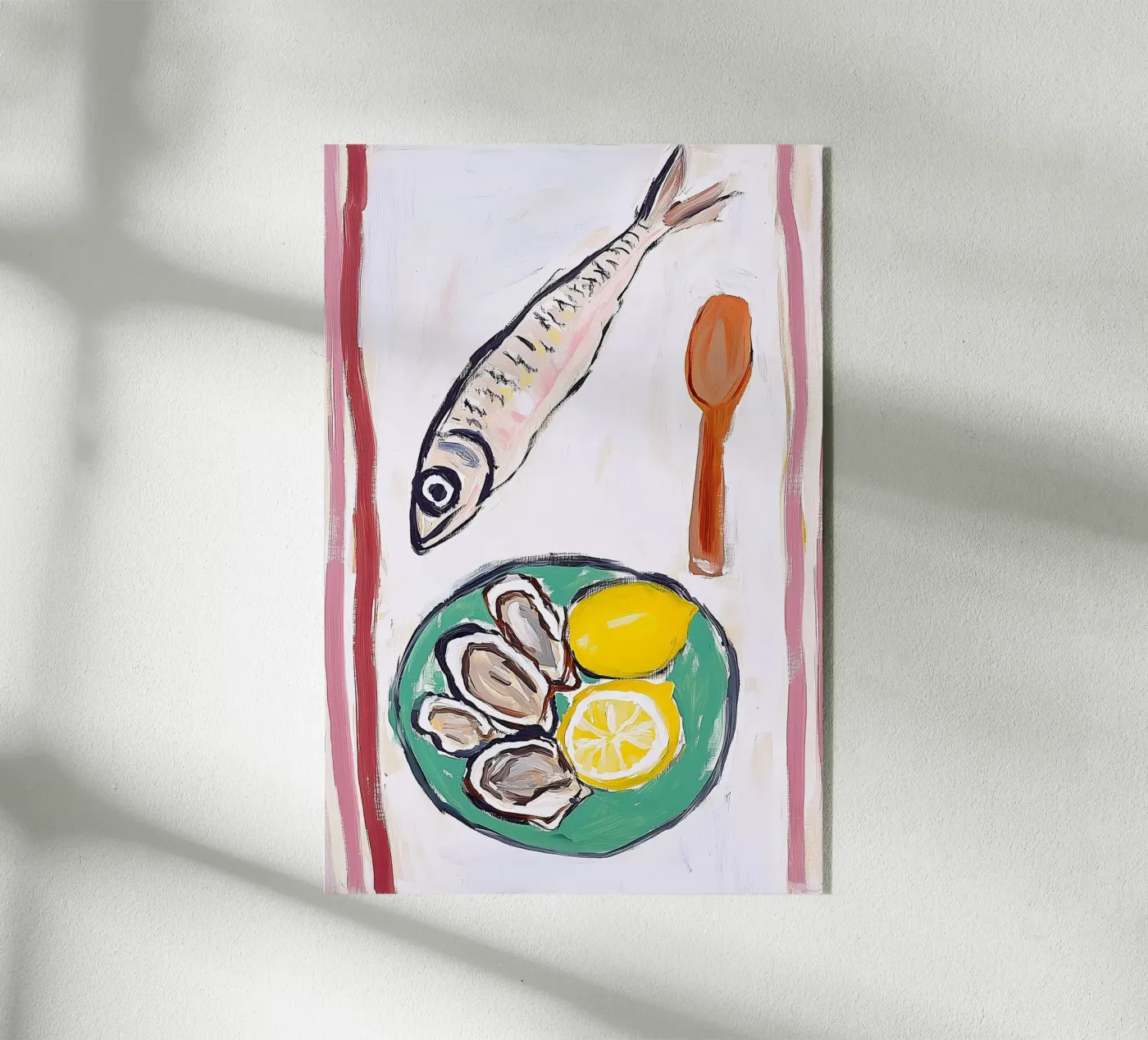 Seaside Feast acryl van BALIKA HOMES ART