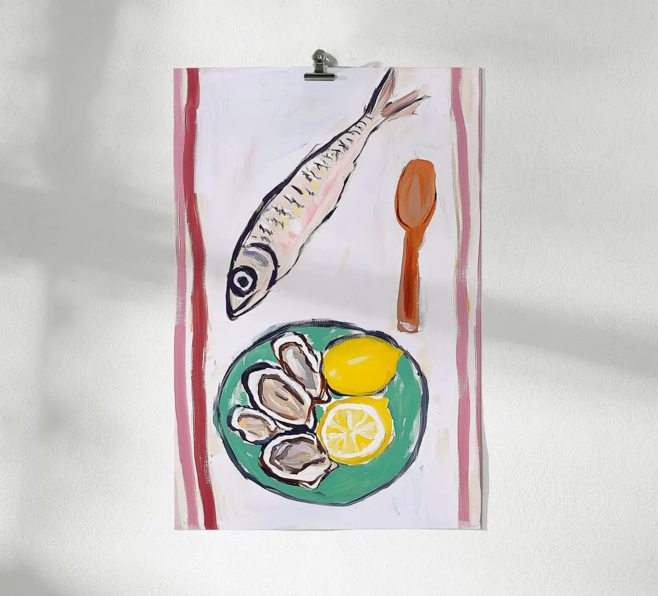 Seaside Feast poster da BALIKA HOMES ART