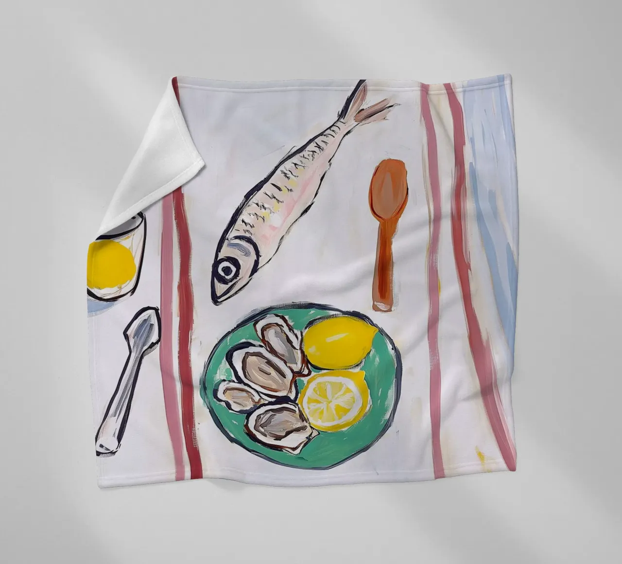 Seaside Feast coperta in pile da BALIKA HOMES ART