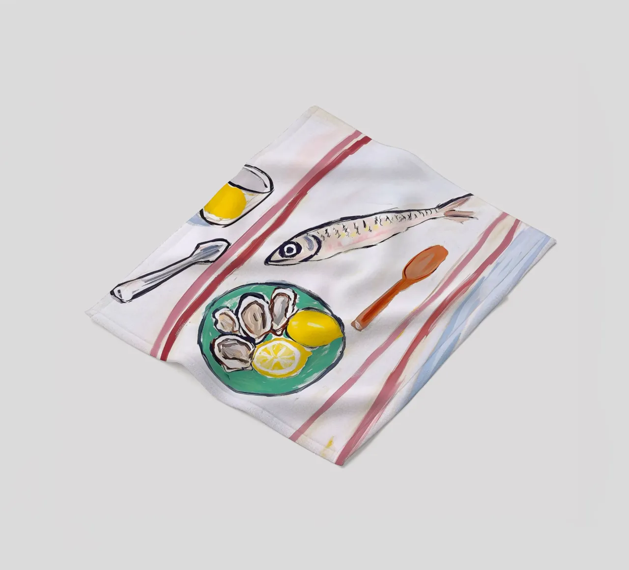 Seaside Feast coperta in pile da BALIKA HOMES ART
