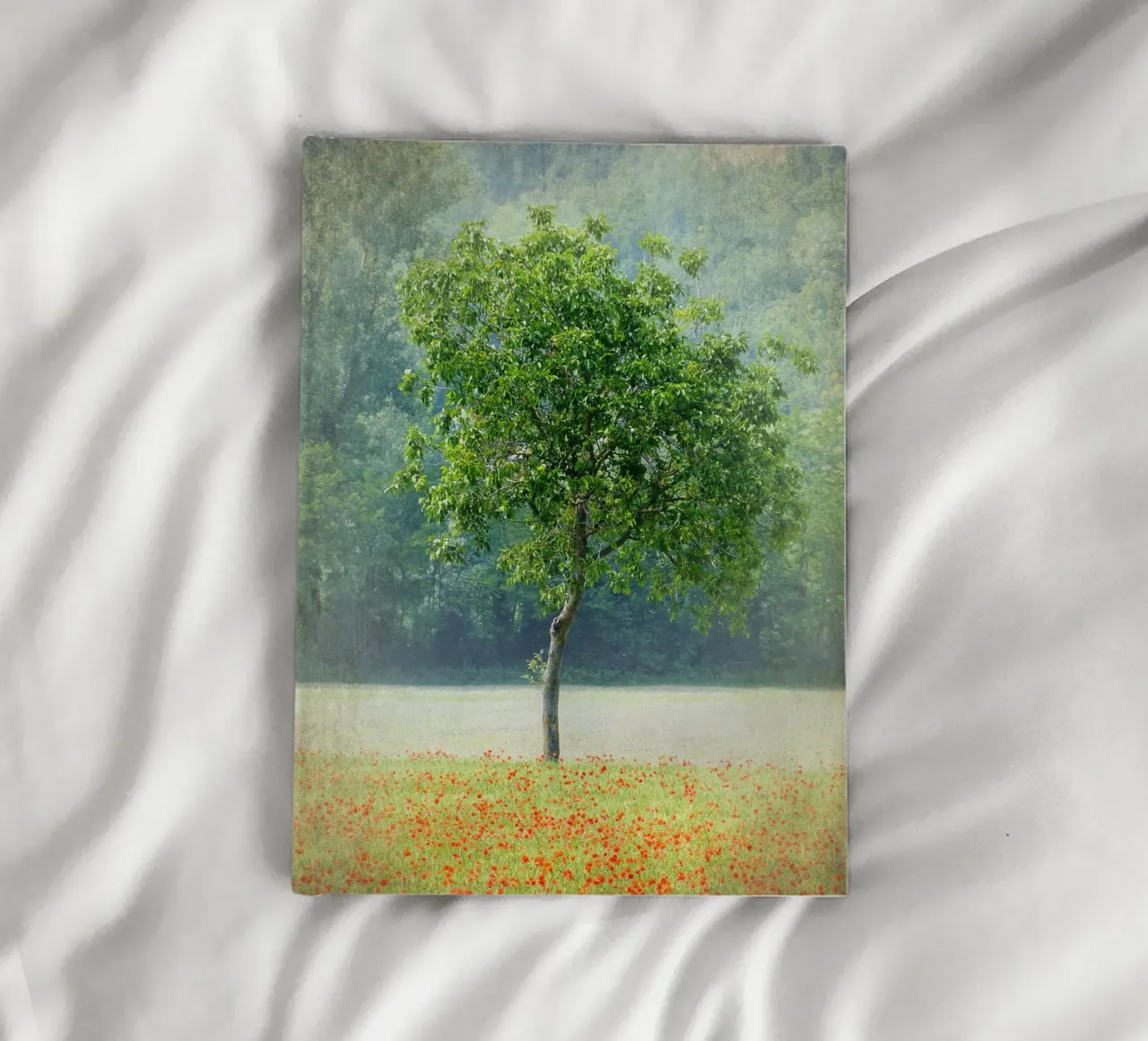 Tree on Poppy Field notebook by ArtSkratches