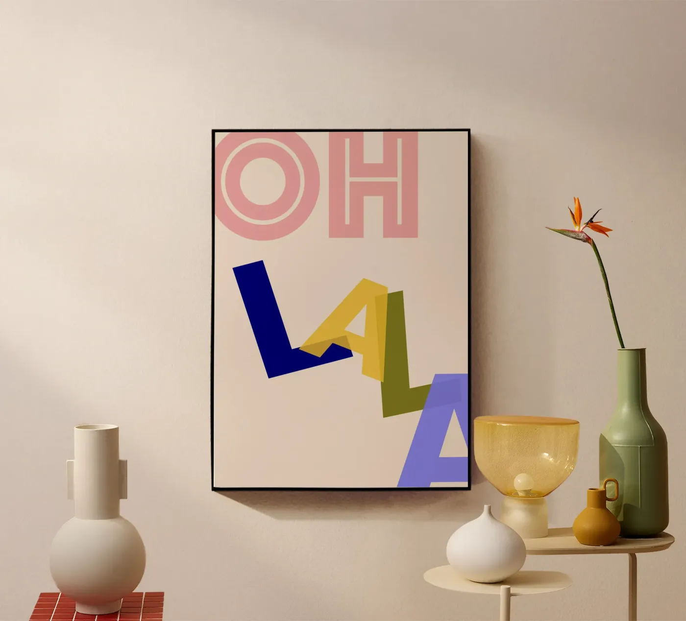 Oh lala acrylic glass by Hej Ibiza by Ute Arnold