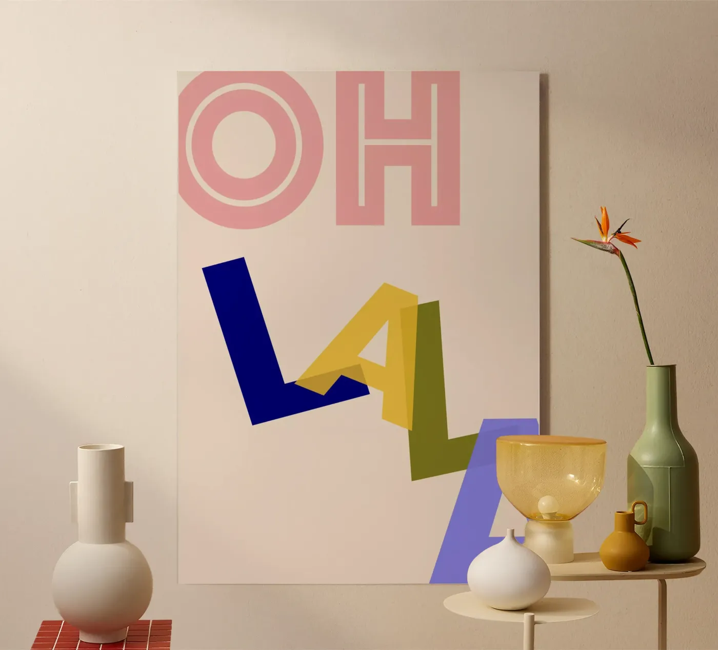 Oh lala acrylic glass by Hej Ibiza by Ute Arnold