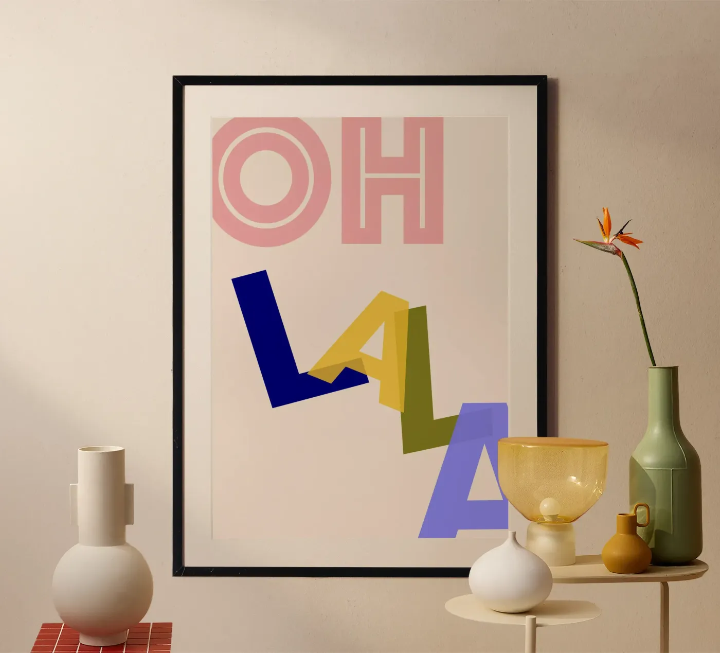 Oh lala poster da Hej Ibiza by Ute Arnold