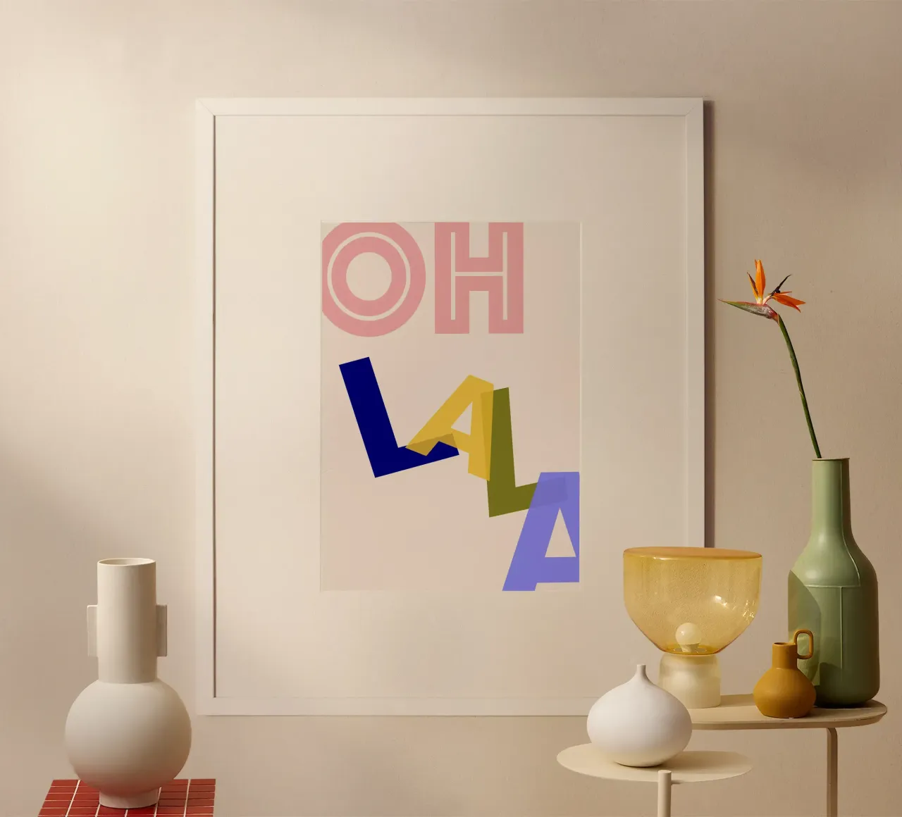 Oh lala poster da Hej Ibiza by Ute Arnold