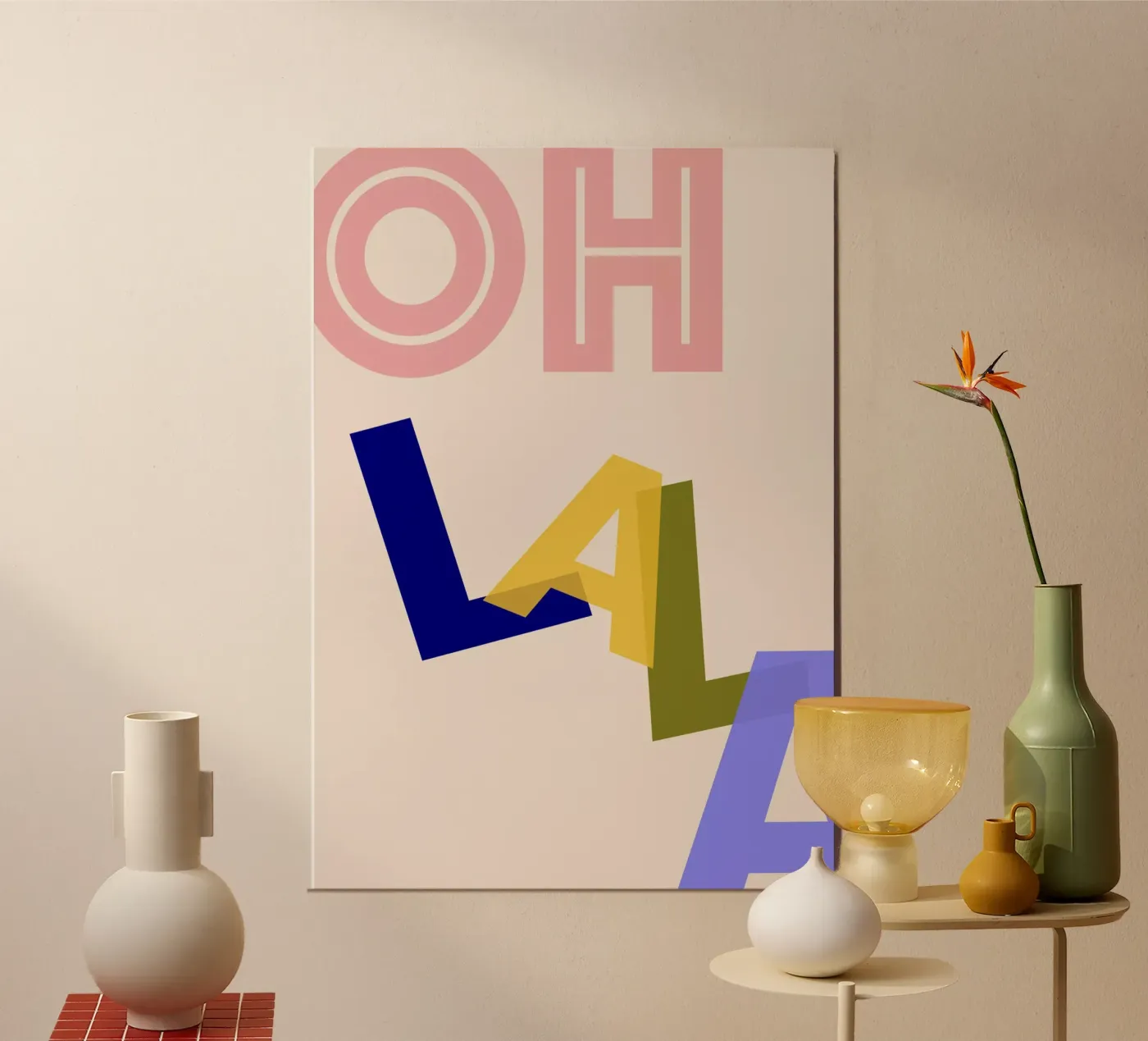 Oh lala poster da Hej Ibiza by Ute Arnold