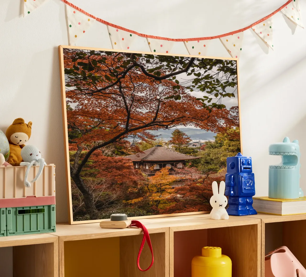 Tempio d'autunno a Kyoto, Giappone carta hahnemühle da Marcel Bisig