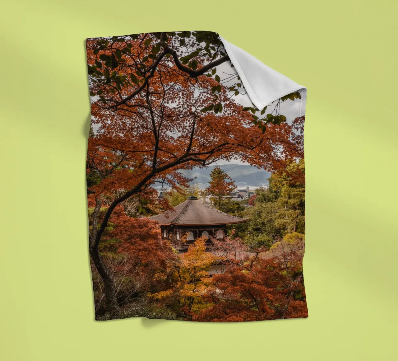 Tempio d'autunno a Kyoto, Giappone coperta in pile da Marcel Bisig