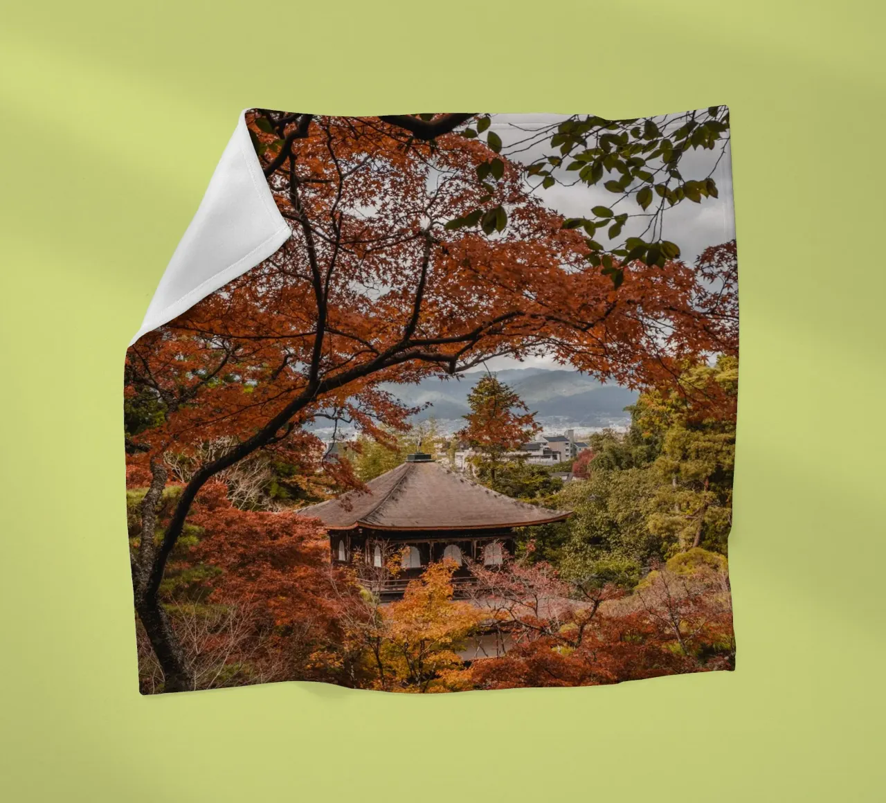 Tempio d'autunno a Kyoto, Giappone coperta in pile da Marcel Bisig