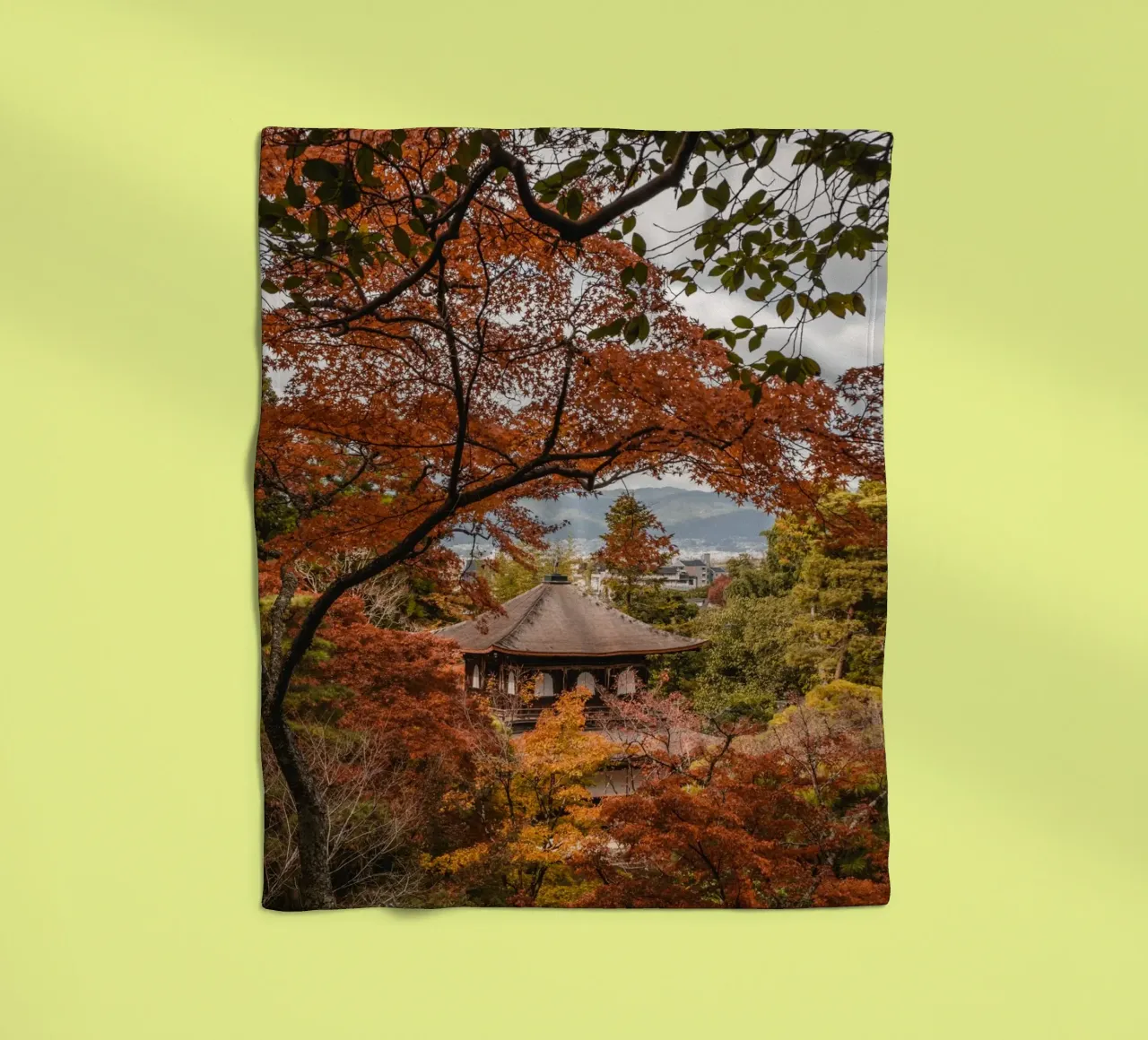 Tempio d'autunno a Kyoto, Giappone coperta in pile da Marcel Bisig