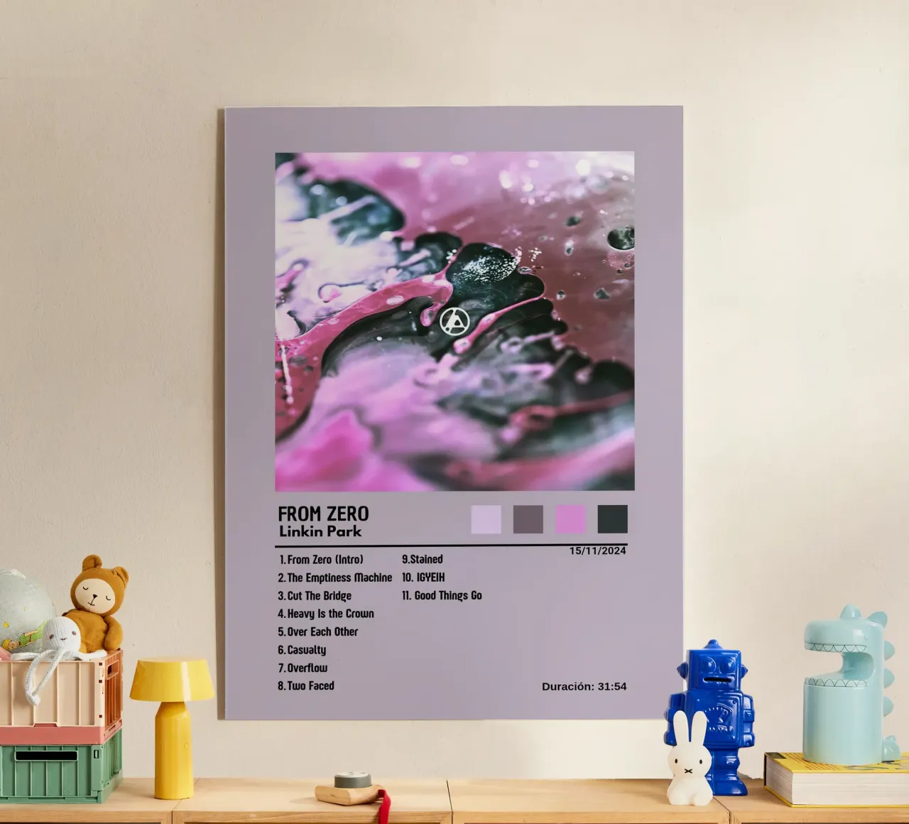 Linkin Park From Zero Tracklists plexiglass da Linda Tobrut