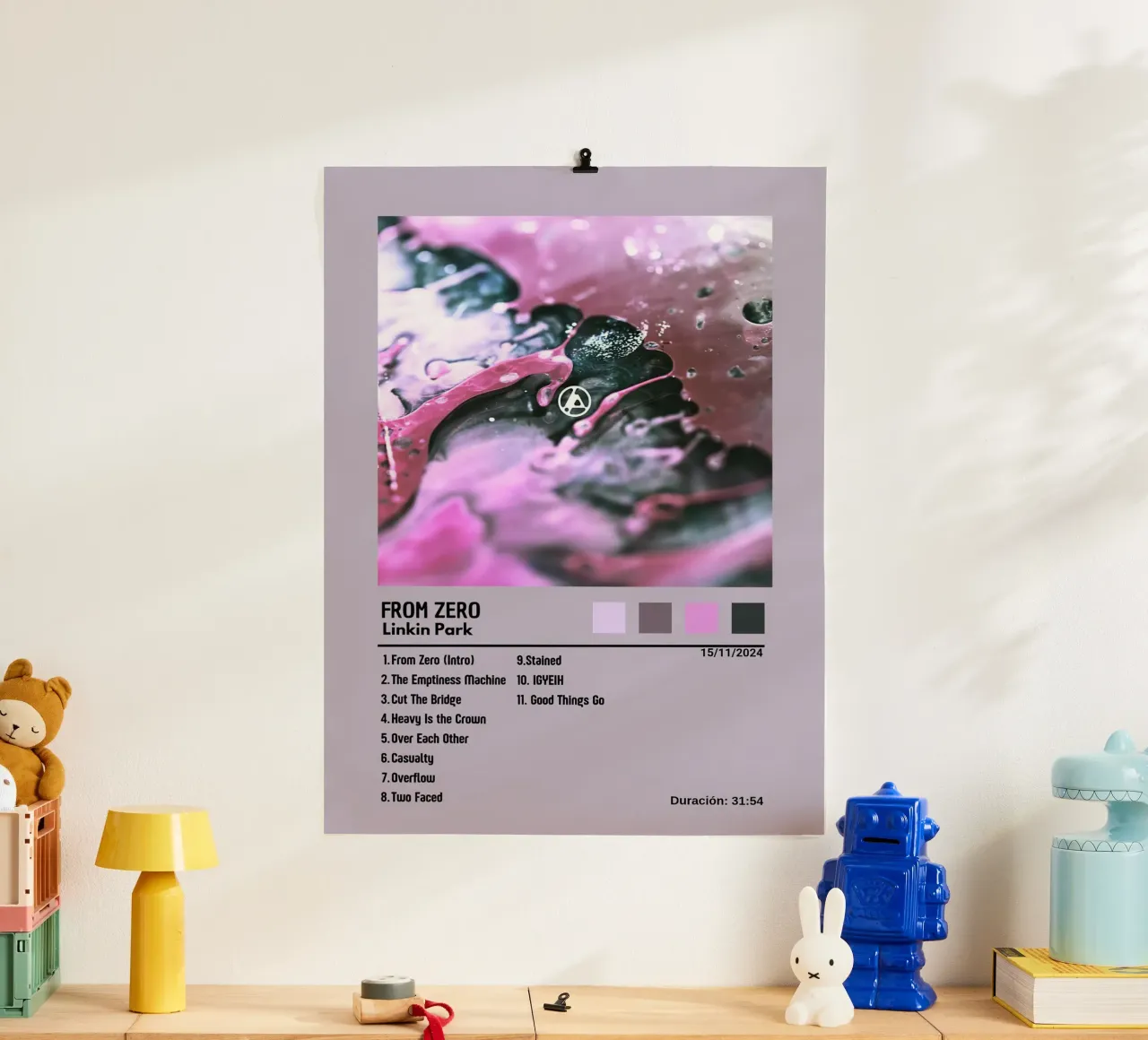 Linkin Park From Zero Tracklists carta hahnemühle da Linda Tobrut