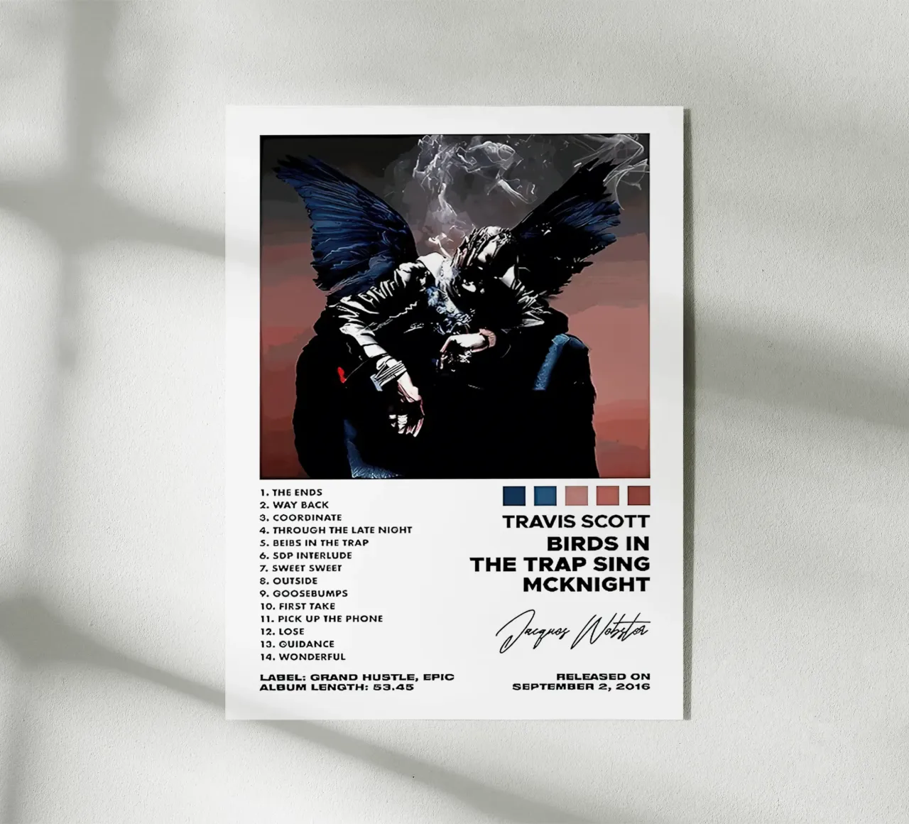 Travis Scott Birds In The Trap Sing McKnight Tracklists plexiglass da Linda Tobrut