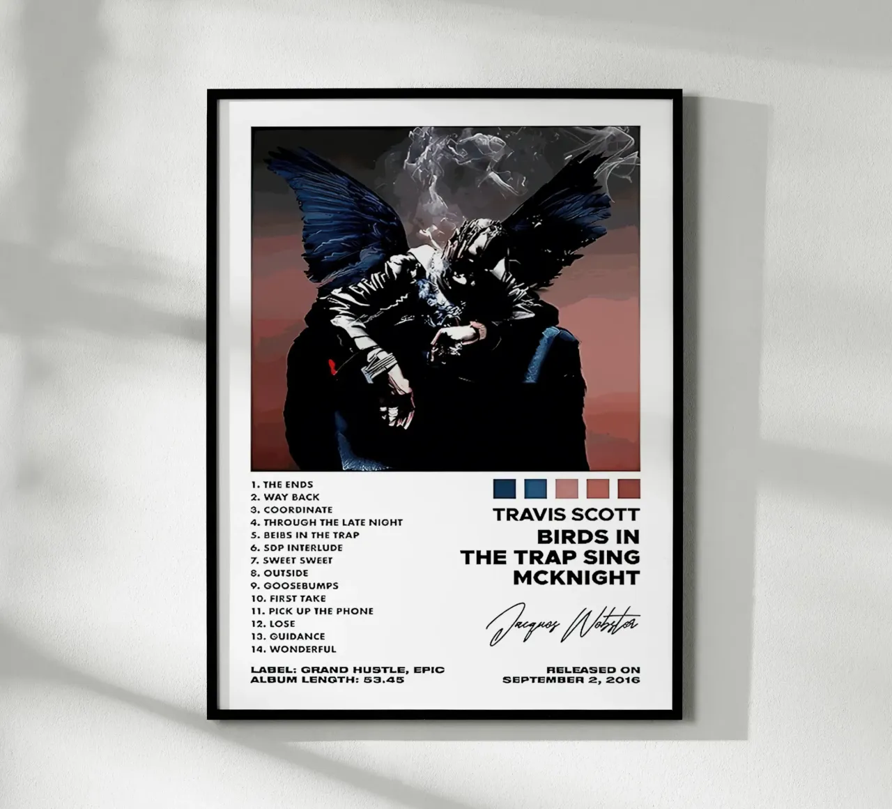 Travis Scott Birds In The Trap Sing McKnight Tracklists carta hahnemühle da Linda Tobrut