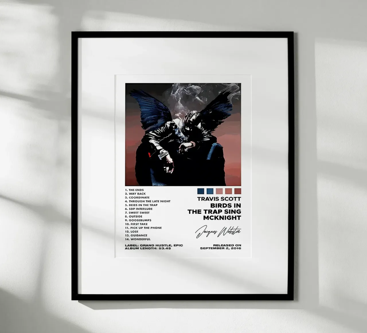 Travis Scott Birds In The Trap Sing McKnight Tracklists carta hahnemühle da Linda Tobrut