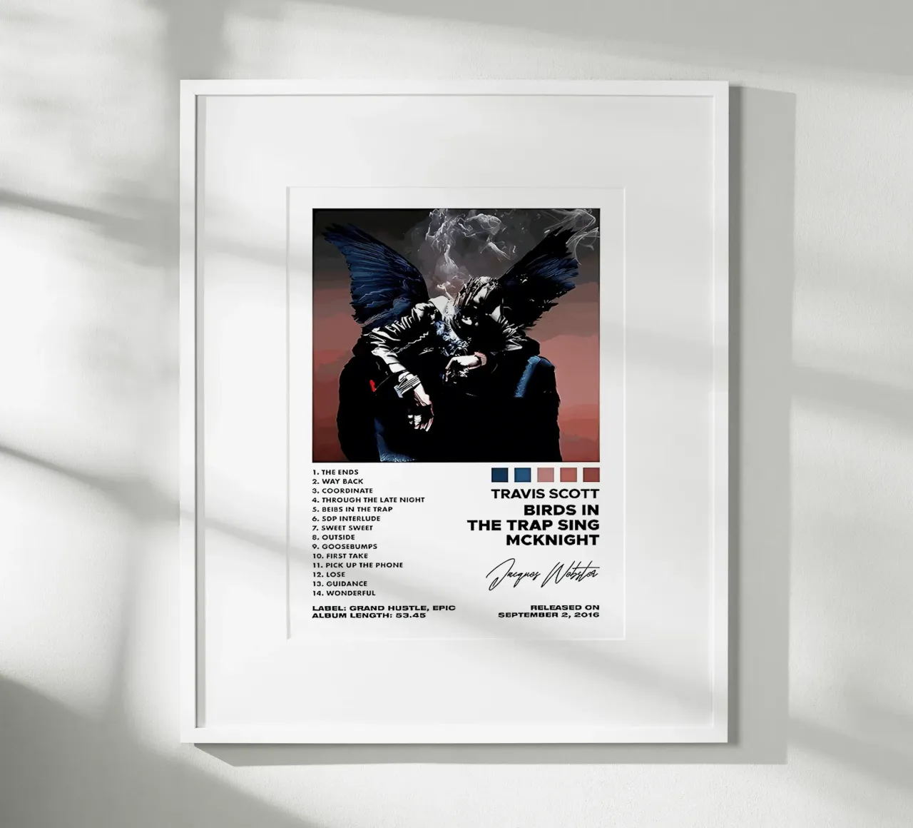 Travis Scott Birds In The Trap Sing McKnight Tracklists carta hahnemühle da Linda Tobrut