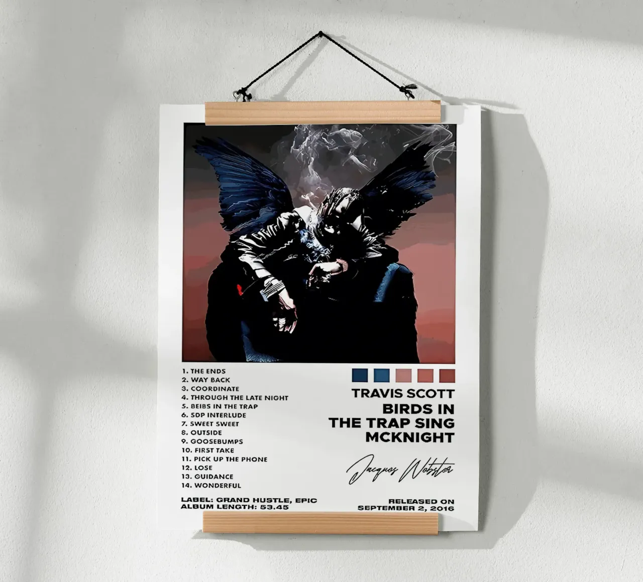 Travis Scott Birds In The Trap Sing McKnight Tracklists carta hahnemühle da Linda Tobrut