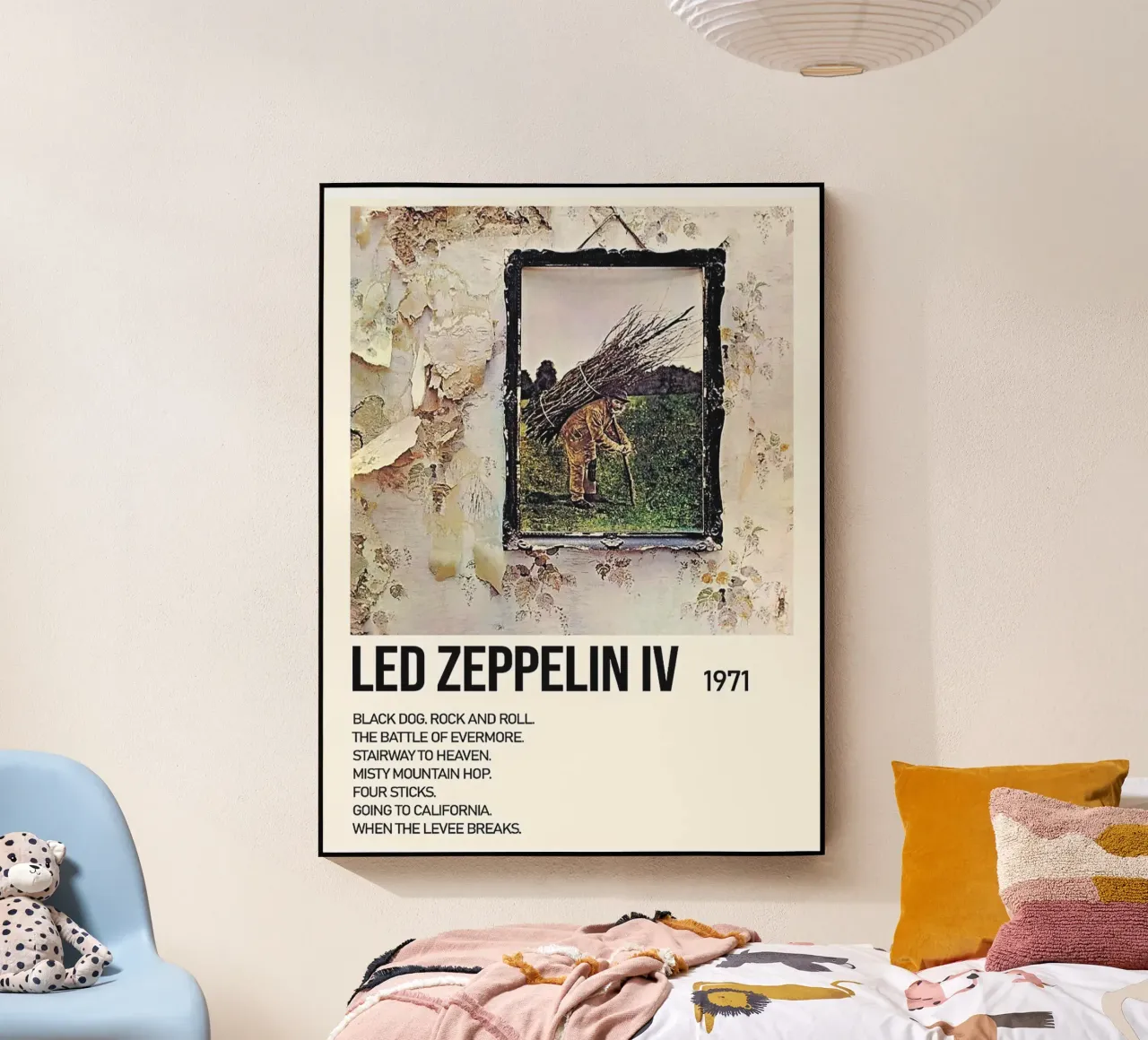 Led Zeppelin IV Tracklists plexiglass da Linda Tobrut