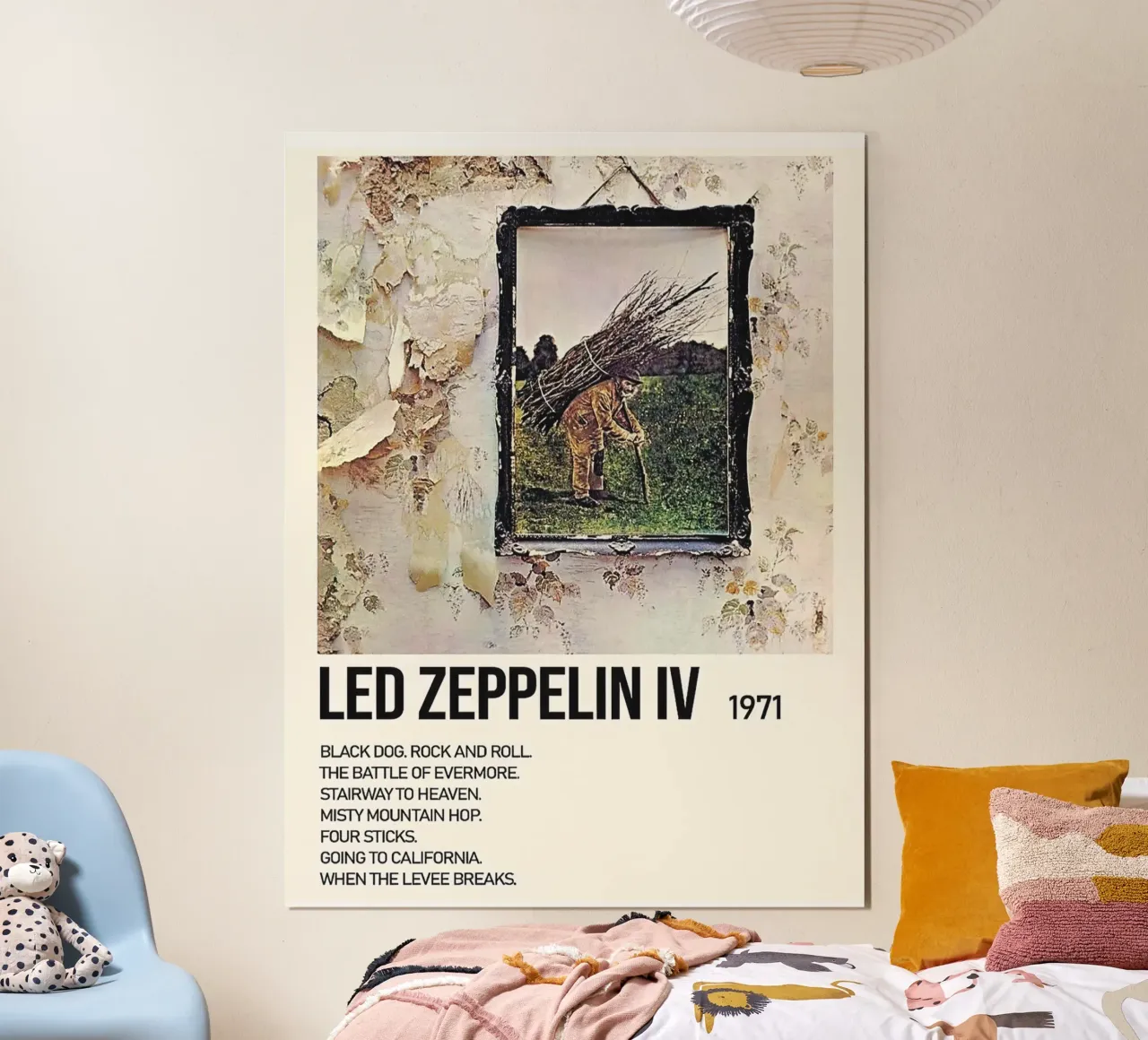 Led Zeppelin IV Tracklists carta hahnemühle da Linda Tobrut