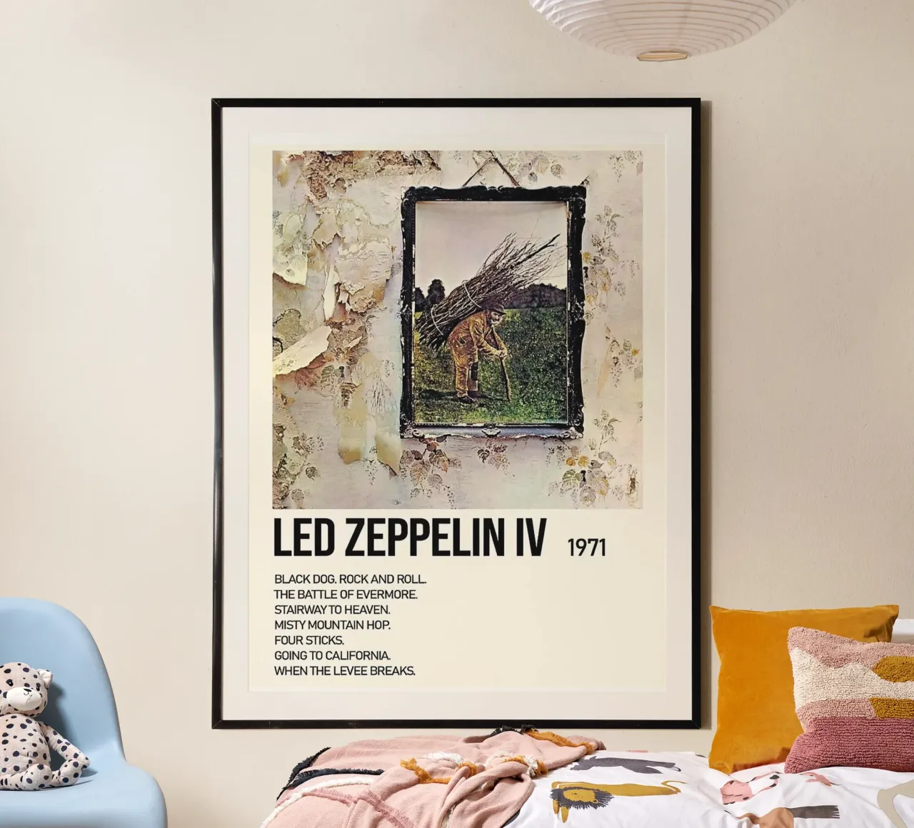 Led Zeppelin IV Tracklists carta hahnemühle da Linda Tobrut