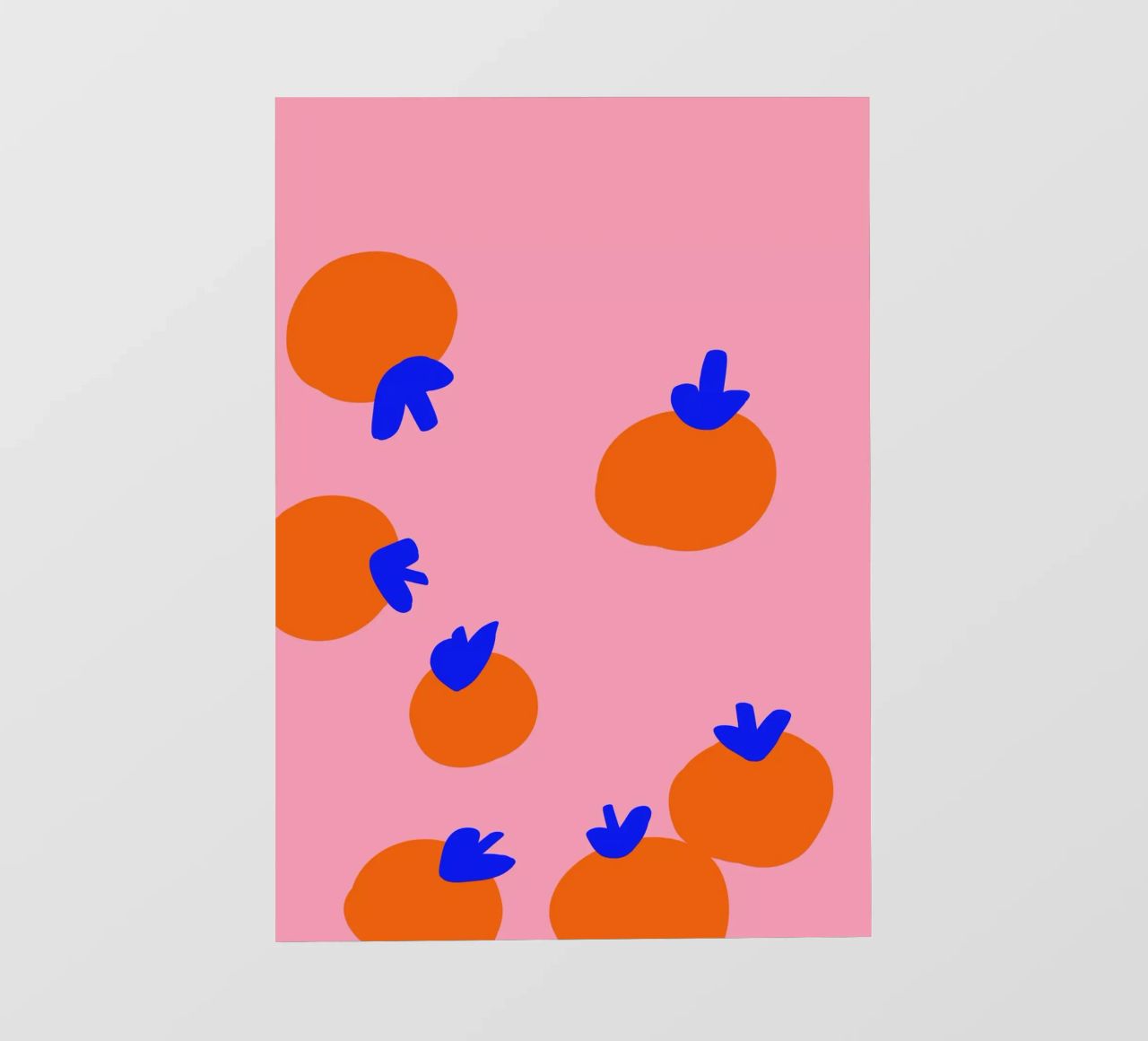 Orangen Party PVC Plane von Hej Ibiza by Ute Arnold