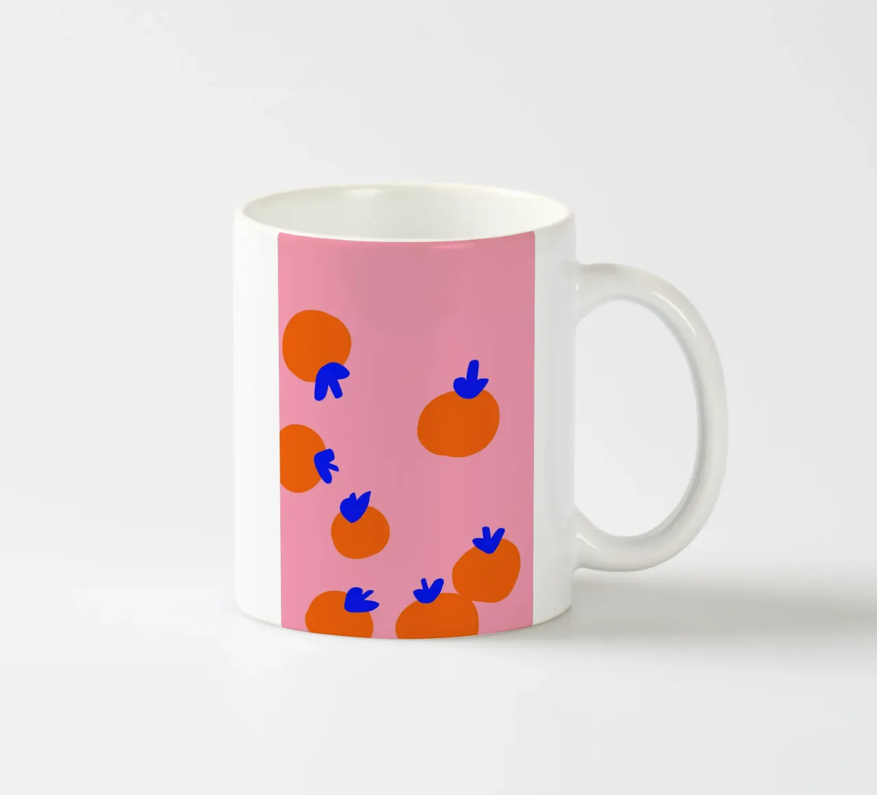 Orangen Party taza de cerámica de Hej Ibiza by Ute Arnold