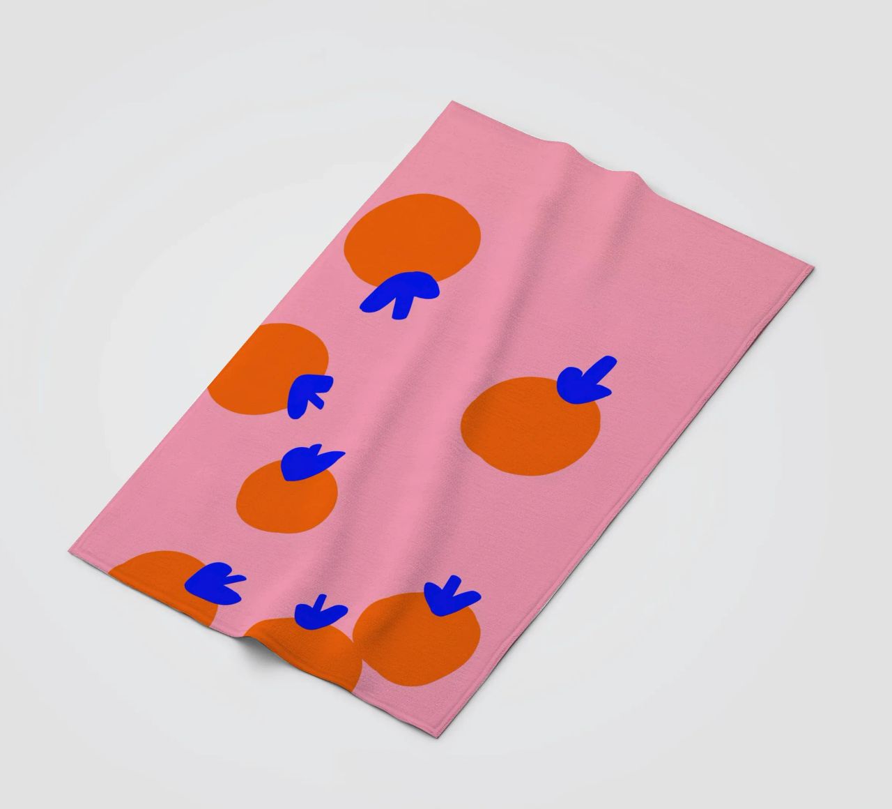 Orangen Party Fleecedecke von Hej Ibiza by Ute Arnold